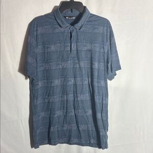 Travis Mathew size XL Patterned Blue Polo Shirt